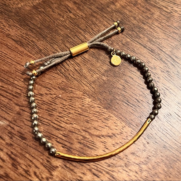 Gorjana Power Gemstone Bracelet for Strength in Gold